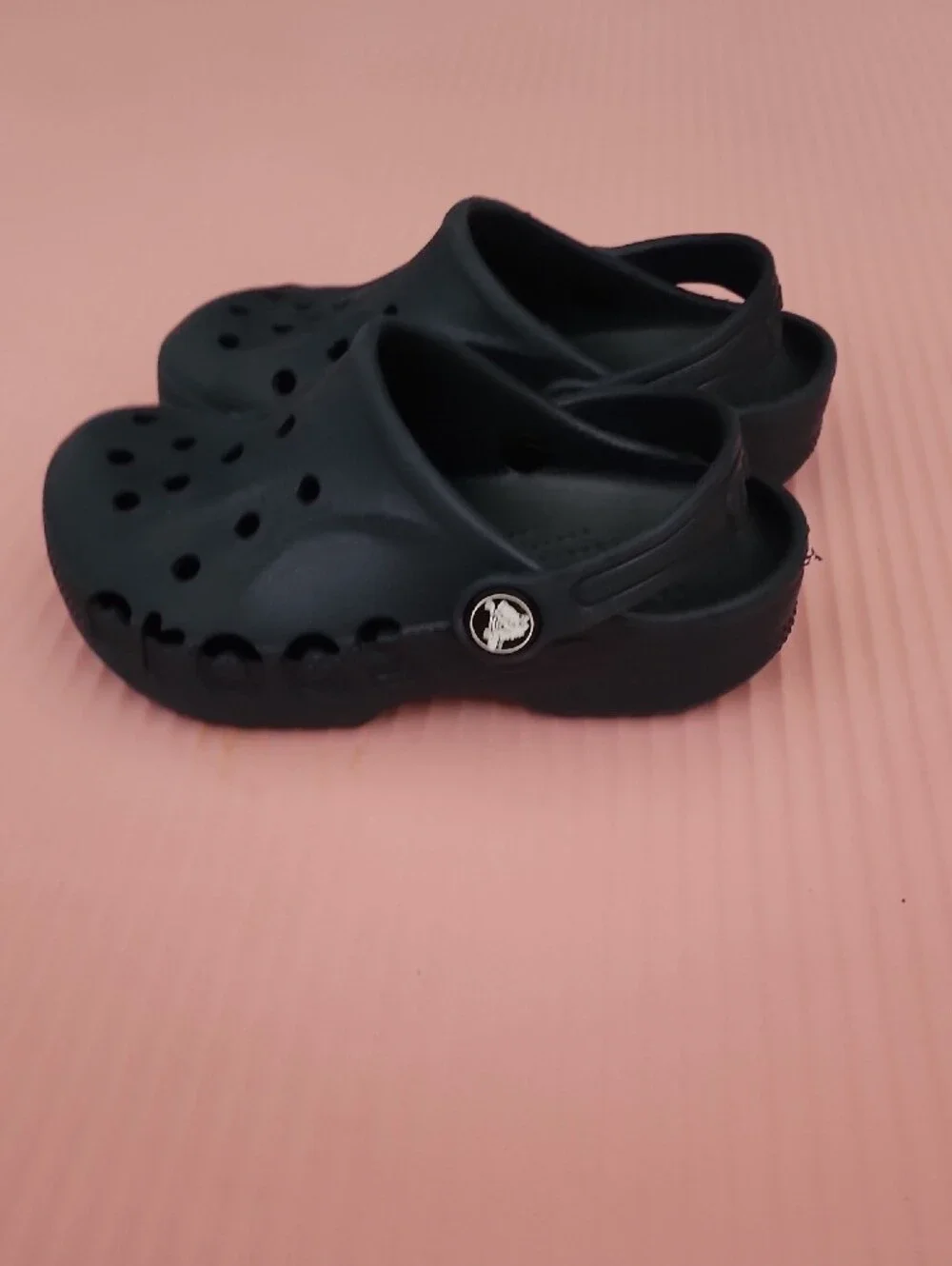 CROCS Toddler Navy Blue Classic Clog with Heel Strap